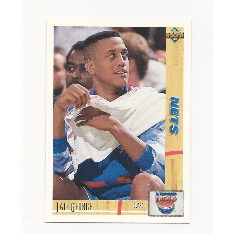 Tate George Nets 1991-1992 Upper Deck #336