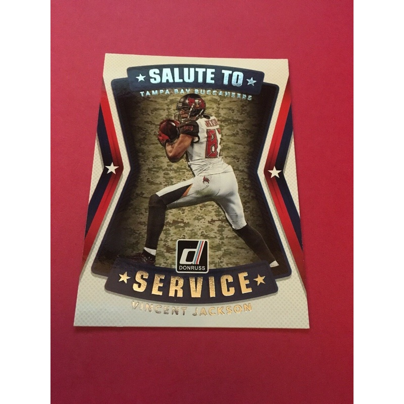 Vincent Jackson Buccaneers 2017 Donruss Salute To Service #13
