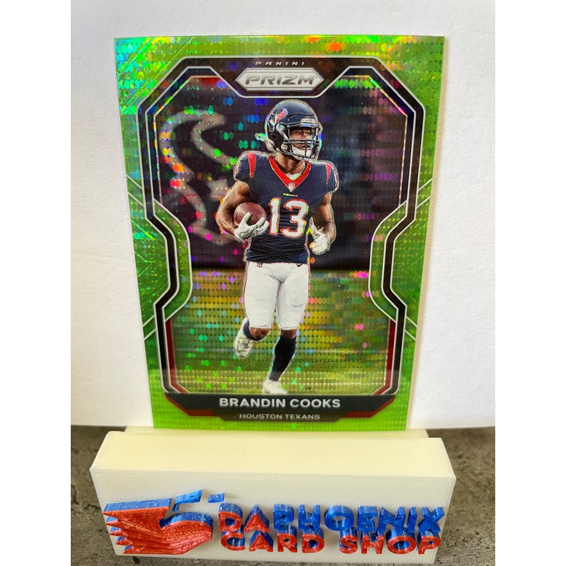 Brandin Cooks  Texans 2020 Panini Prizm Neon Green Pulsar  Prizm #76