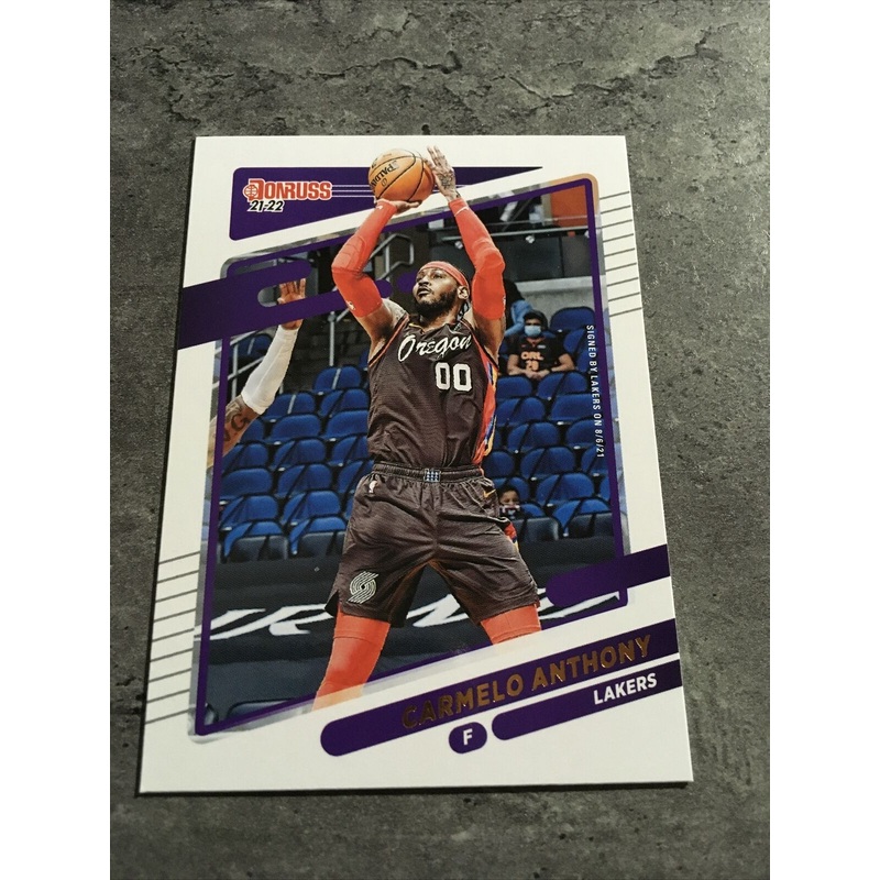Carmelo Anthony Lakers 2021-22 Donruss #103