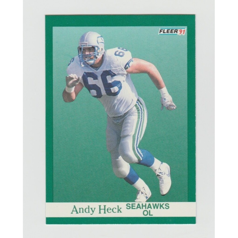 Andy Heck Seahawks 1991 Fleer #187