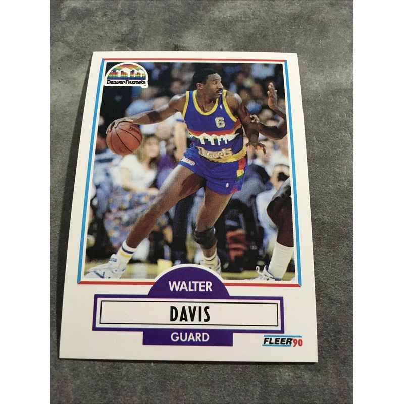 Walter Davis Nuggets 1990-1991 Fleer #47