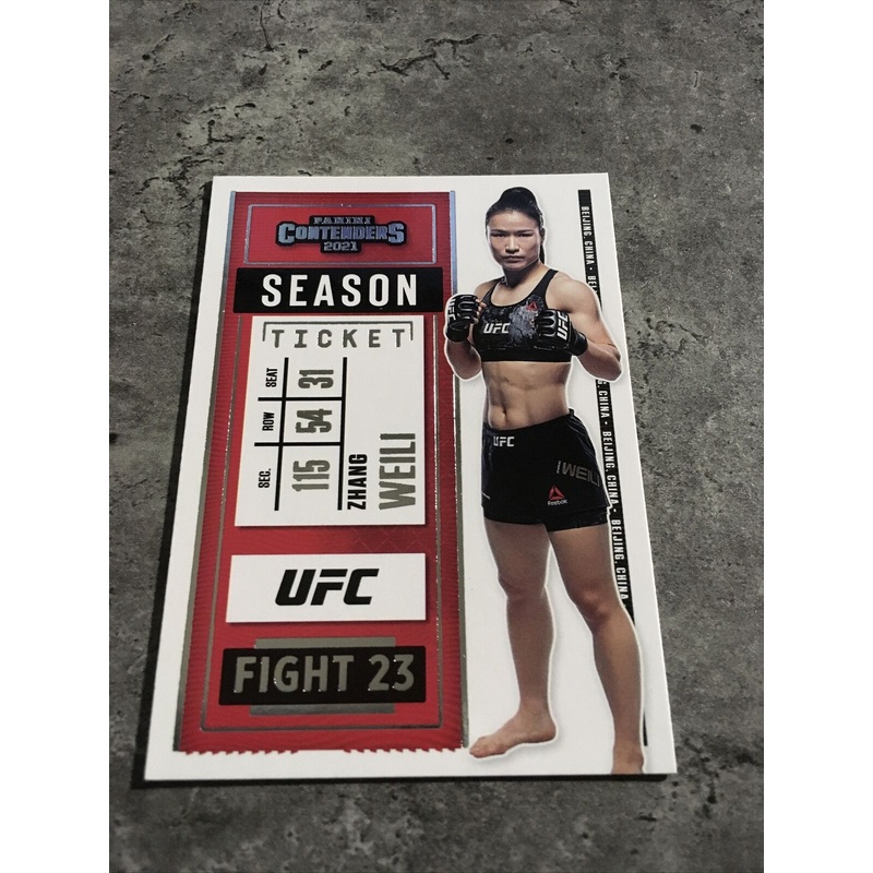 Zhang Weili  UFC 2021 Panini Chronicles Contenders #10