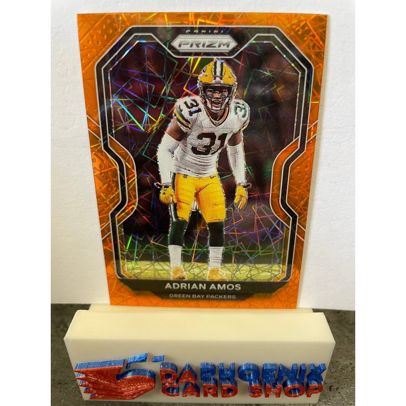 Adrian Amos  Packers 2020 Panini Prizm Orange Lazer Prizm #212