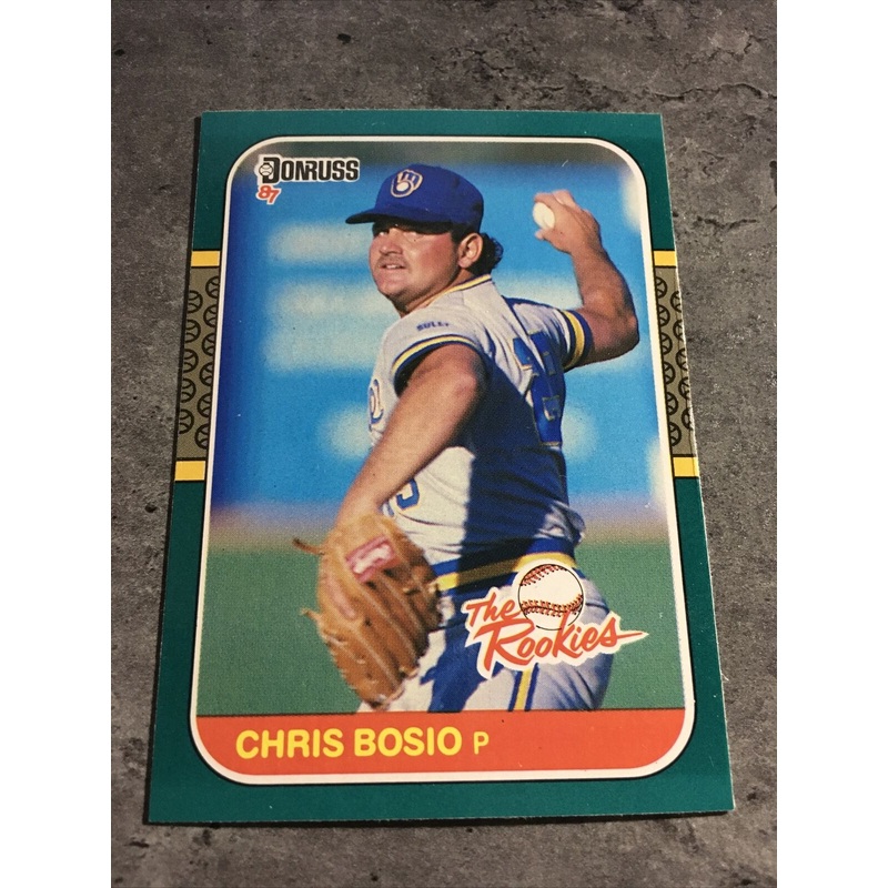 Chris Bosio Brewers 1987 Donruss The Rookies #20