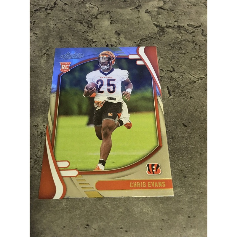 Chris Evans Bengals 2021 Panini Absolute Yellow Rookie #180