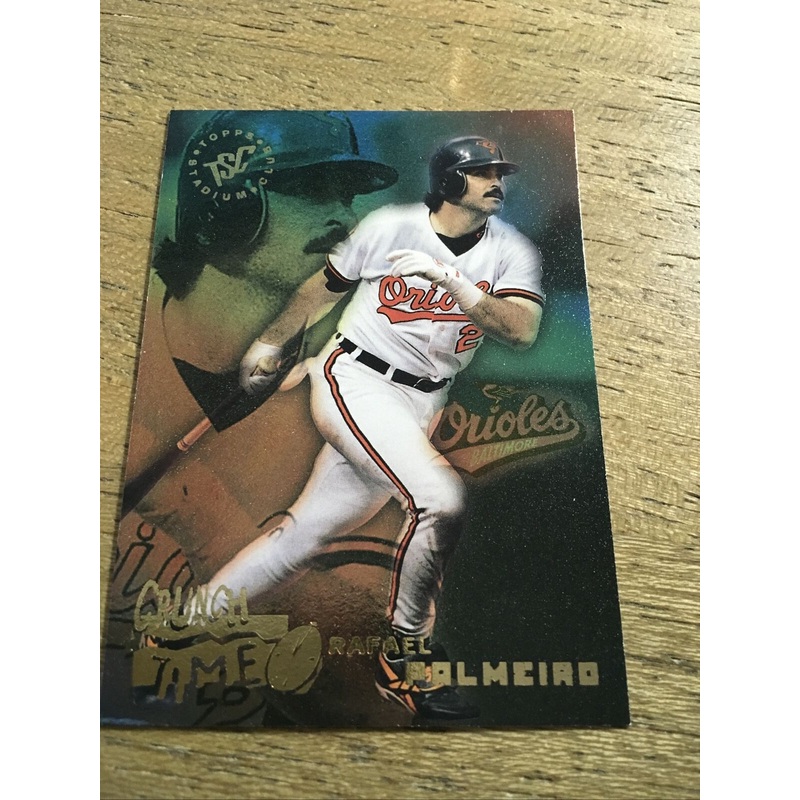 Rafael Palmeiro Orioles 1995 Topps Stadium Club Crunch Time #17