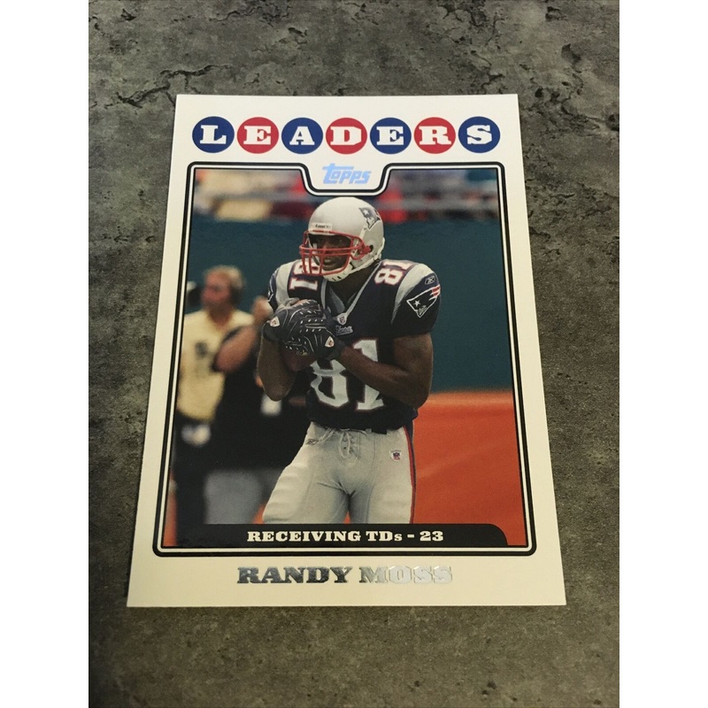 Randy Moss Patriots 2008 Topps League Leaders #295