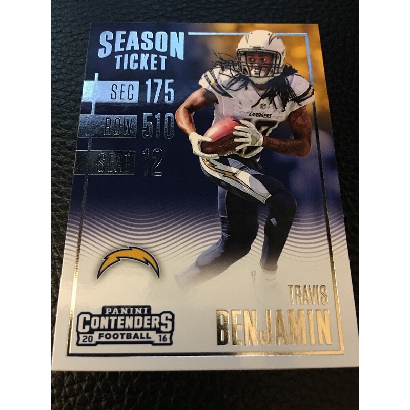 Travis Benjamin Chargers 2016 Panini Contenders #76