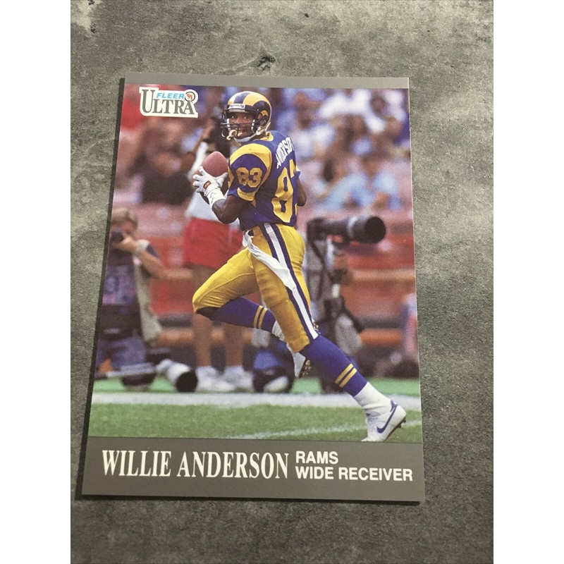 Willie Anderson Rams 1991 Fleer Ultra #181