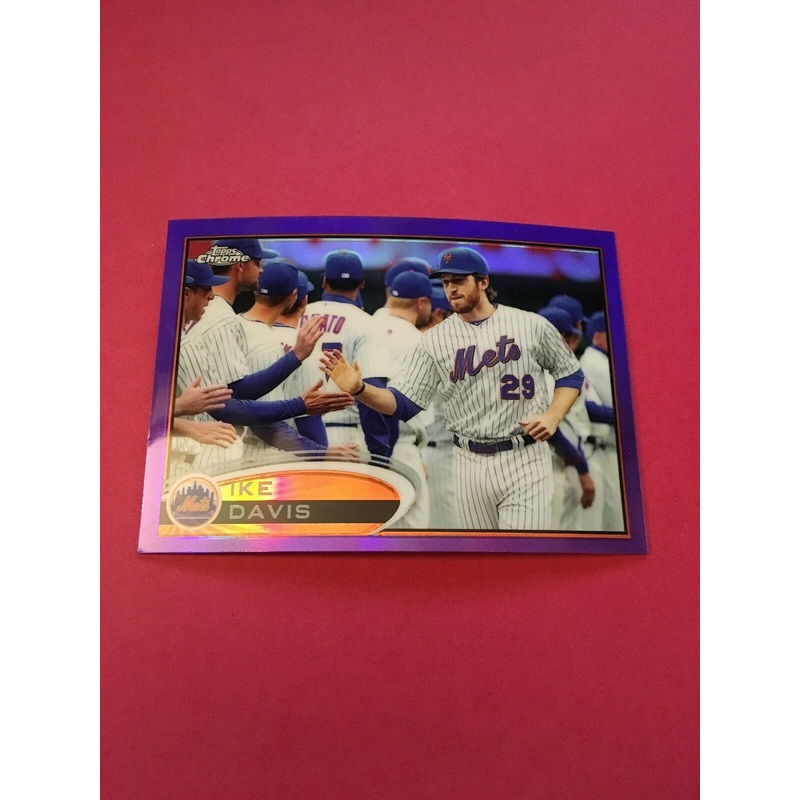 Ike Davis Mets 2012 Topps Chrome Purple Refractor #54