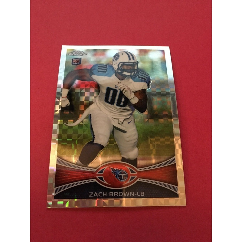 Zach Brown Titans 2012 Topps Chrome Xfractor Refractor Rookie #152