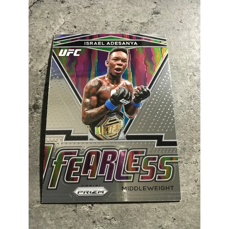 Israel Adesanya  UFC 2021 Panini Prizm Fearless #3