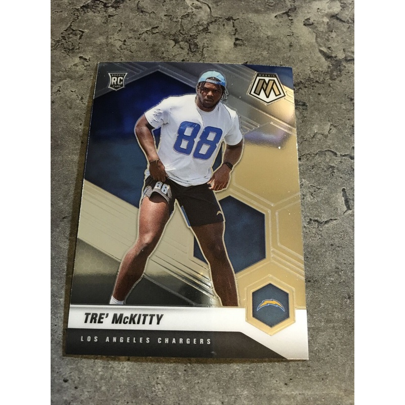 Tre McKitty Chargers 2021 Panini Mosaic Rookie #386