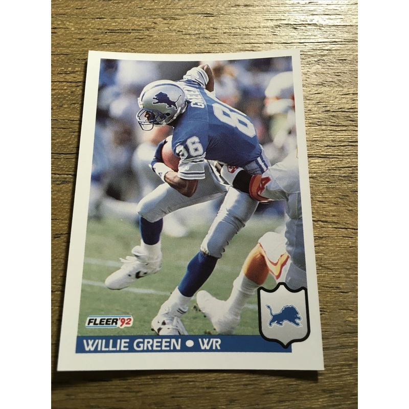 Willie Green Lions 1992 Fleer #116