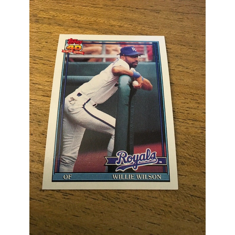 Willie Wilson Royals 1991 Topps #208