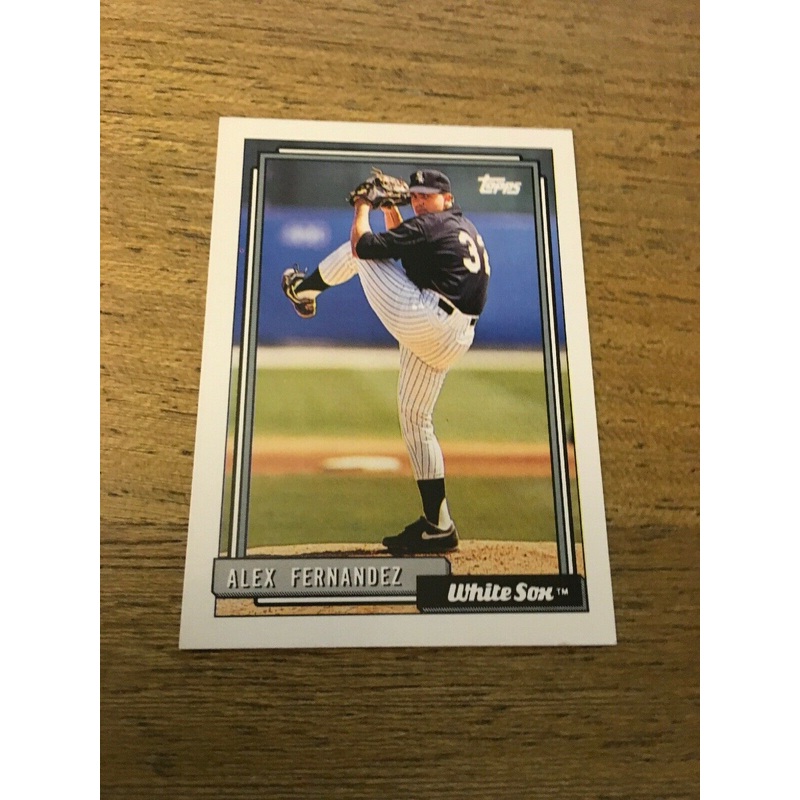 Alex Fernandez White Sox 1992 Topps #755