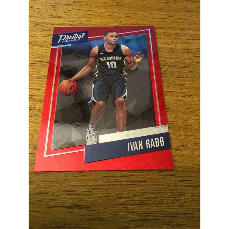 Ivan Rabb Grizzlies 2017-2018 Prestige Micro Etch Red Rookie #34