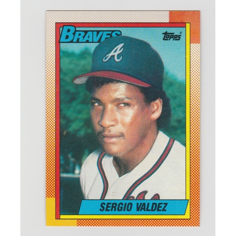 Sergio Valdez Braves 1990 Topps #199