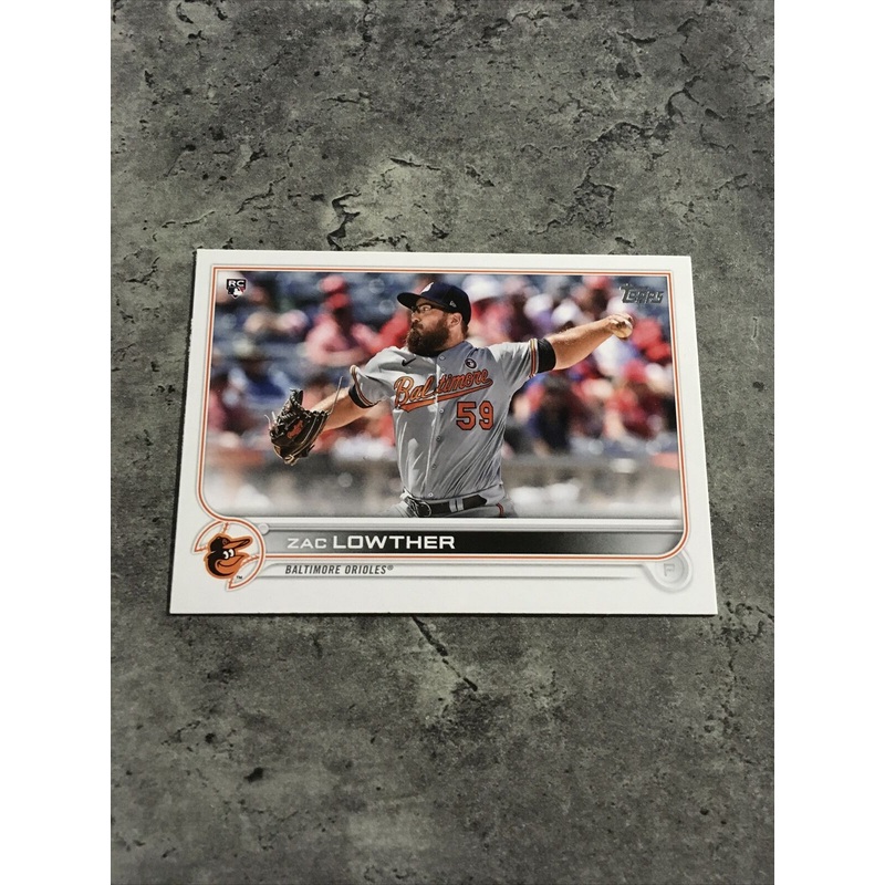 Zac Lowther Orioles 2022 Topps Rookie #133