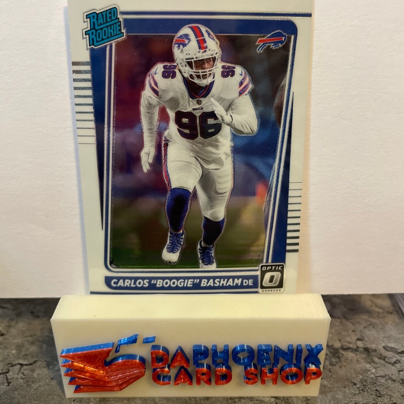 Carlos “Boogie” Bashan   Bills 2021 Panini Donruss Optic Rated Rookie #277