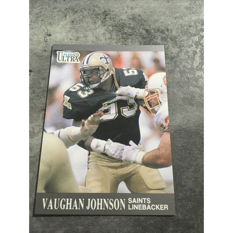 Vaughan Johnson Saints 1991 Fleer Ultra #209