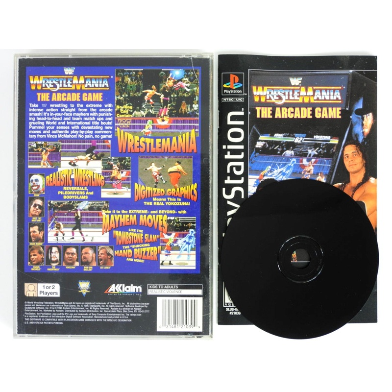 WWF Wrestlemania The Arcade Game [Long Box] (Playstation / PS1)