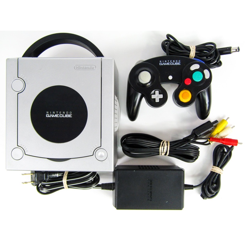 Nintendo GameCube System [DOL-101] Platinum with 1 Unassorted Controller