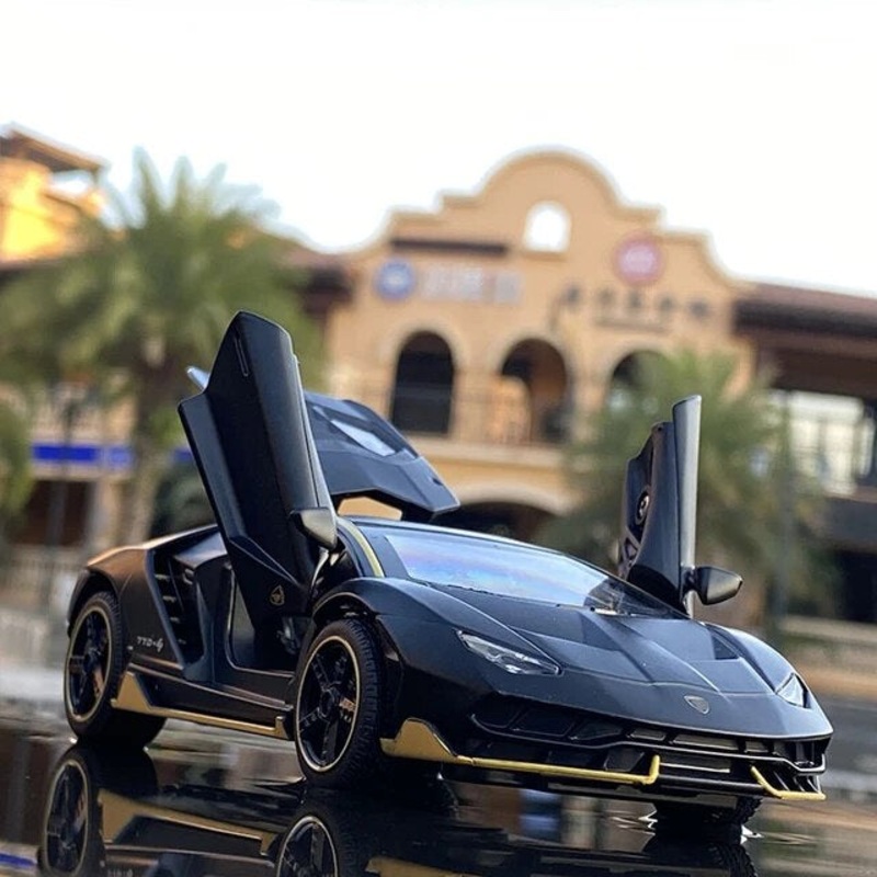 Lamborghini Centenario Resembling Metal Die Cast Car – 1:32 Scale – Black