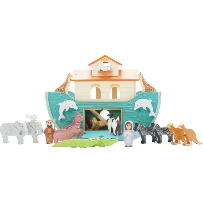 Noahs Great Wooden Ark & Animals – 23 Pieces