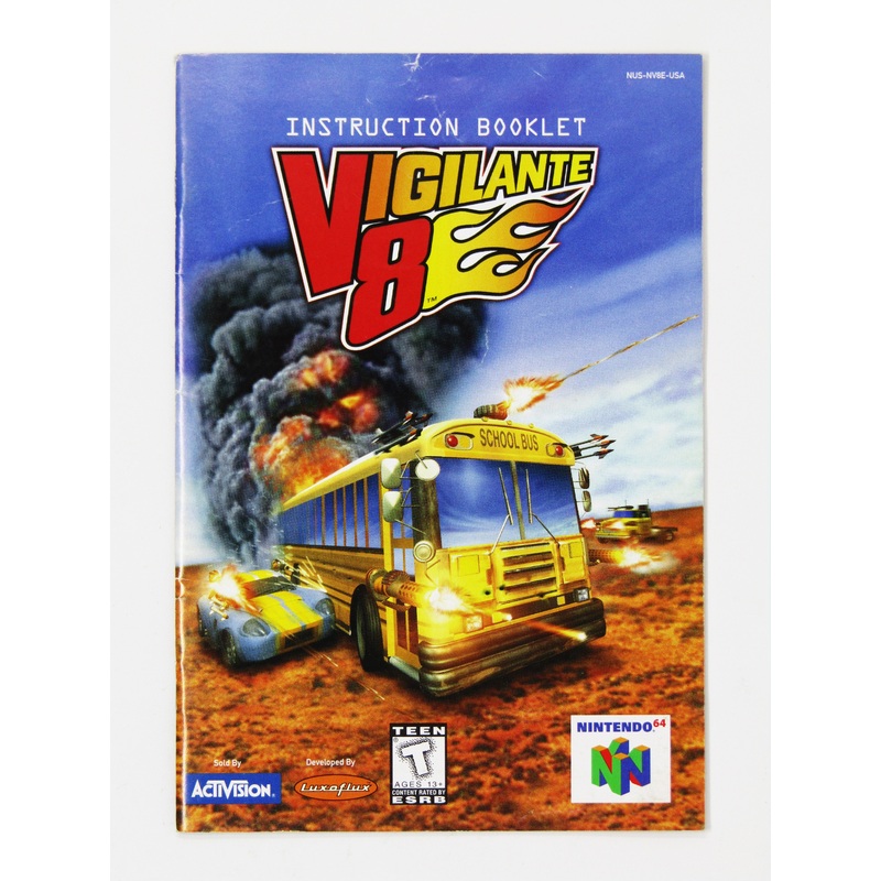 Vigilante 8 [Manual] (Nintendo 64 / N64)