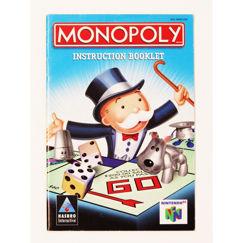 Monopoly [Manual] (Nintendo 64 / N64)
