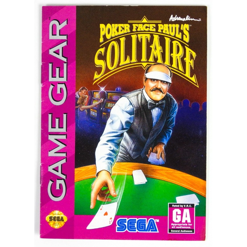 Poker Face Paul’s Solitaire [Manual] (Sega Game Gear)