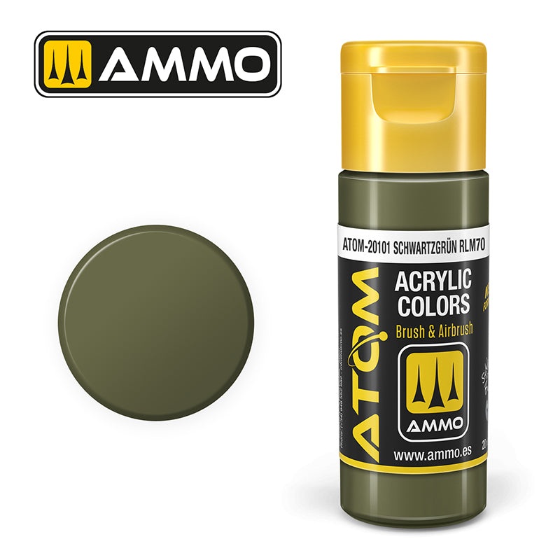Ammo – Mig : Atom – Schwartzgrun RLM70 20ML
