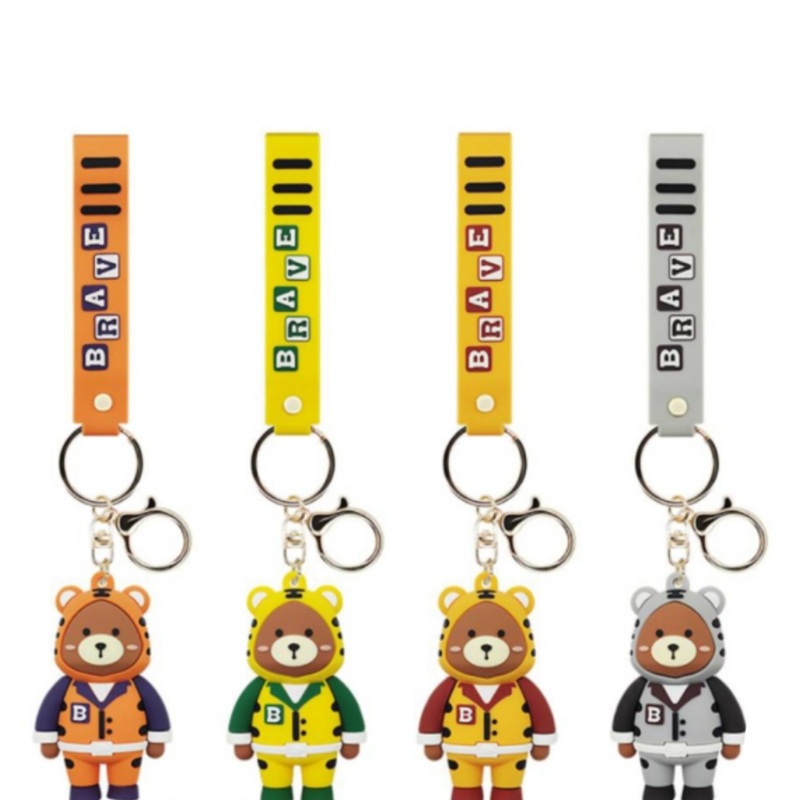 Brave Hoodie Bear Keychain – Single Piece