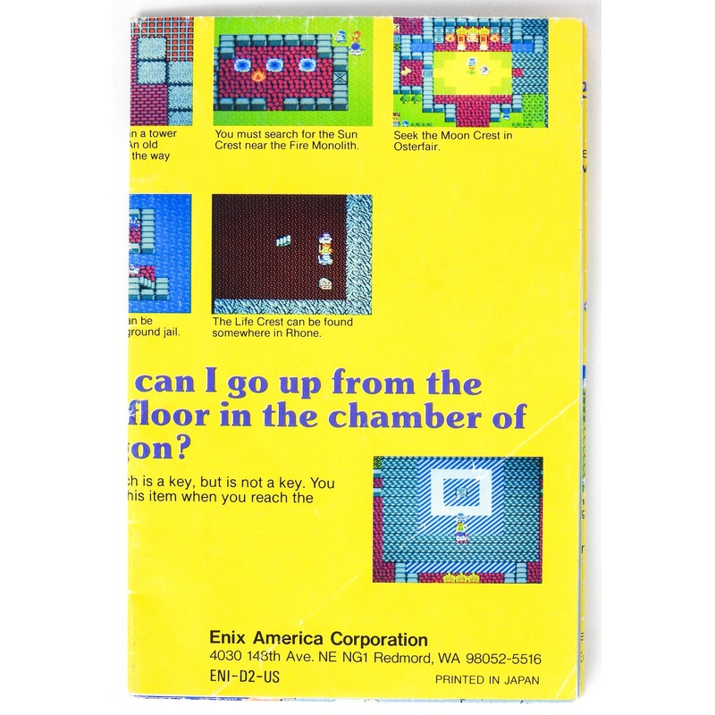 Dragon Warrior II [Map] (Nintendo / NES)