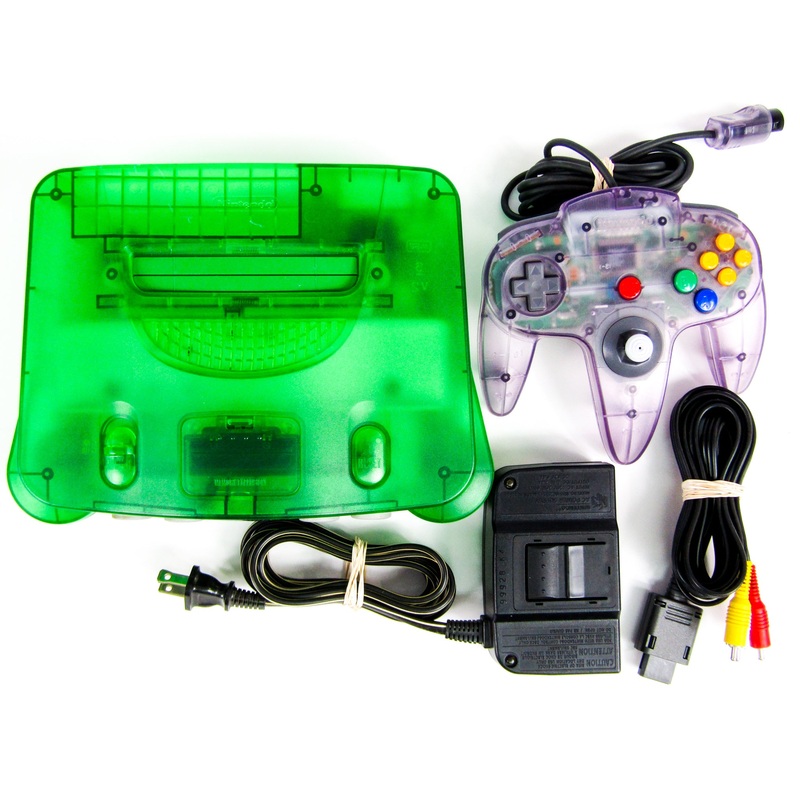 Nintendo 64 System Funtastic Jungle Green with Atomic Purple Controller (N64)