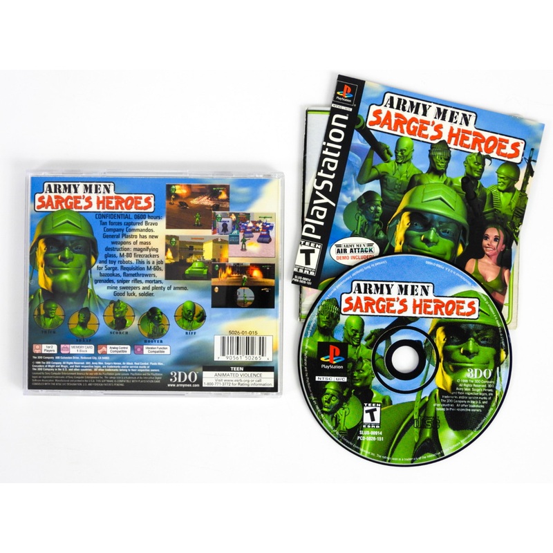 Army Men Sarge’s Heroes (Playstation / PS1)
