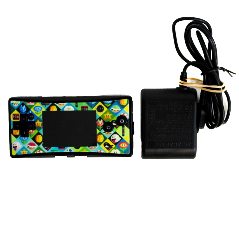 Nintendo Game Boy Micro System Black [Custom Faceplate] (GBA)