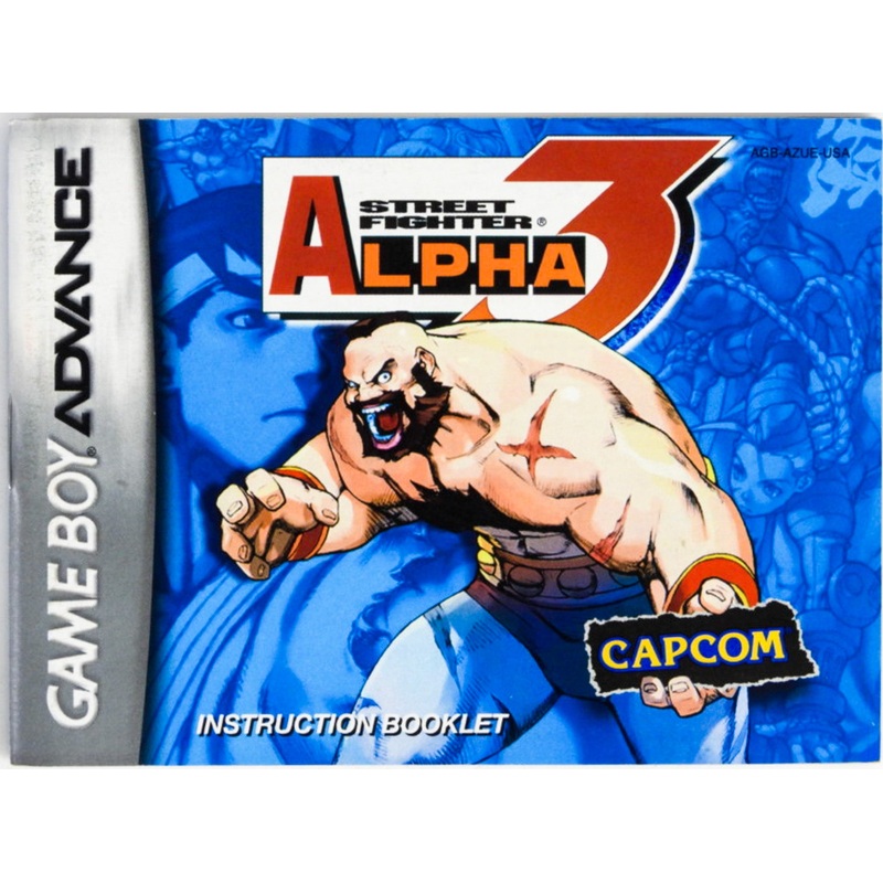 Street Fighter Alpha 3 [Manual] (Game Boy Advance / GBA)