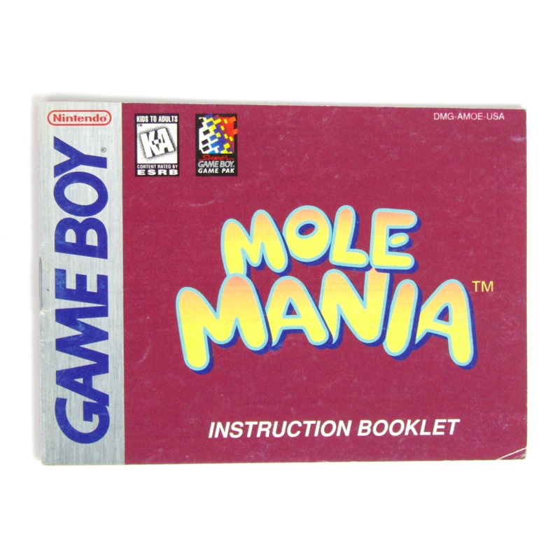 Mole Mania [Manual] (Game Boy)