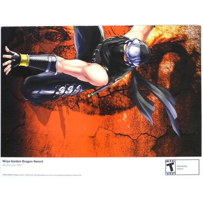 Ninja Gaiden: Dragon Sword And Ace Attorney Apollo Justice [Nintendo Power] [Poster] (Nintendo DS)