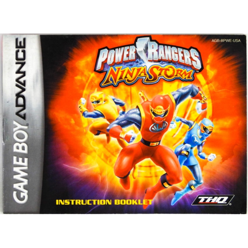 Power Rangers Ninja Storm [Manual] (Game Boy Advance / GBA)