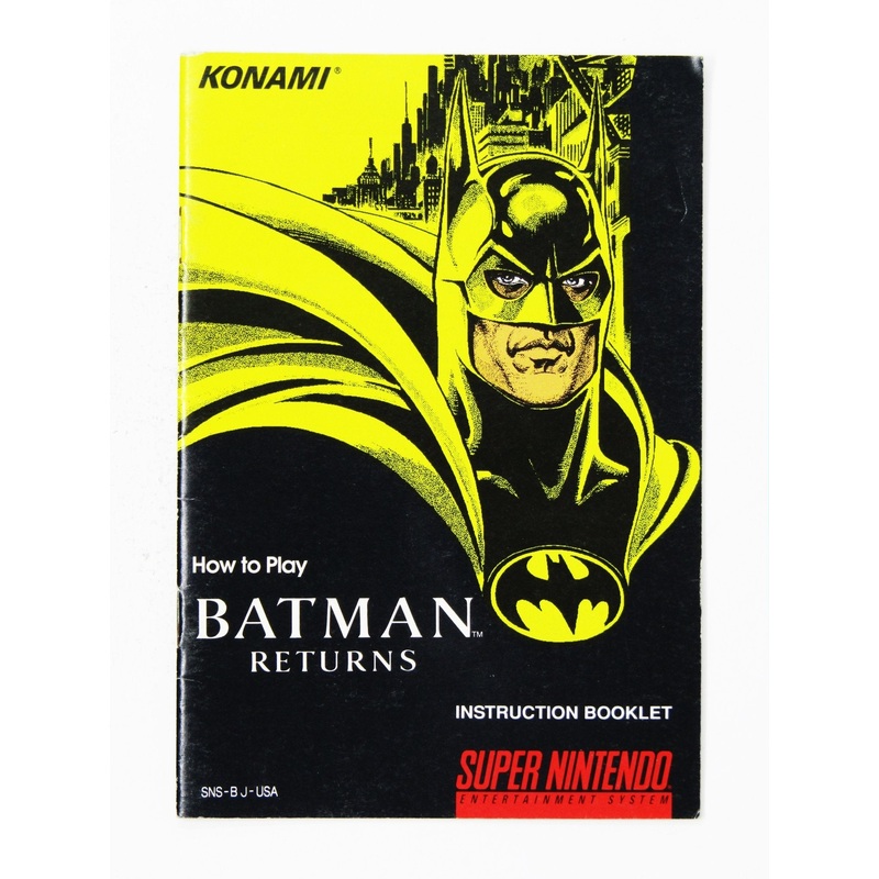 Batman Returns [Manual] (Super Nintendo / SNES)