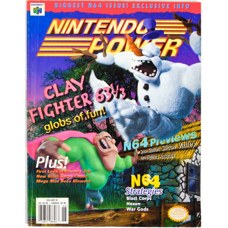 Clay Fighter 63 1/3 [Volume 97] [Nintendo Power] (Magazines)