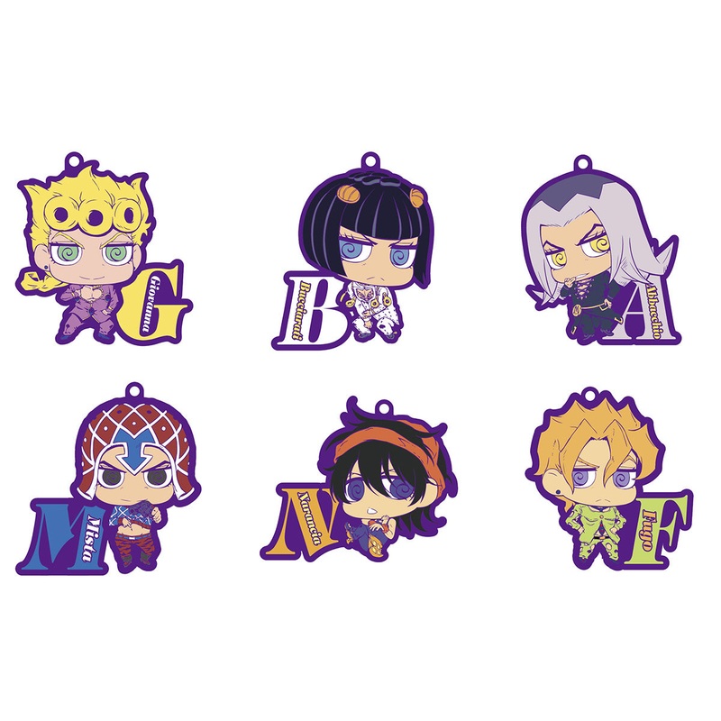 Rubber Mascots: JoJo’s Bizarre Adventure Golden Wind – Team Bucciarati