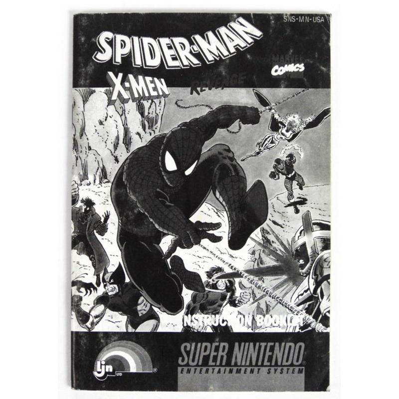 Spiderman X-Men Arcade’s Revenge [Manual] (Super Nintendo / SNES)