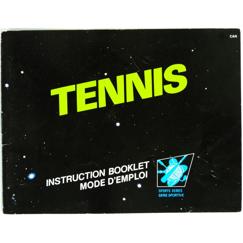 Tennis [Manual] [CAN Version] [French Version] (Nintendo / NES)
