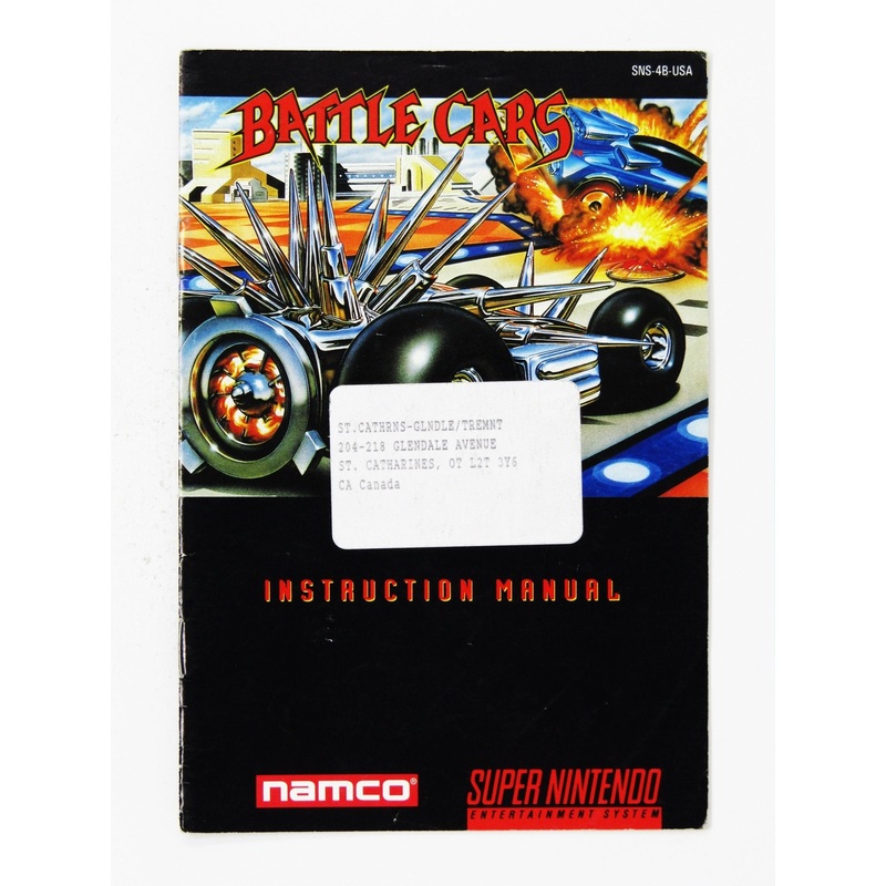 Battle Cars [Manual] (Super Nintendo / SNES)