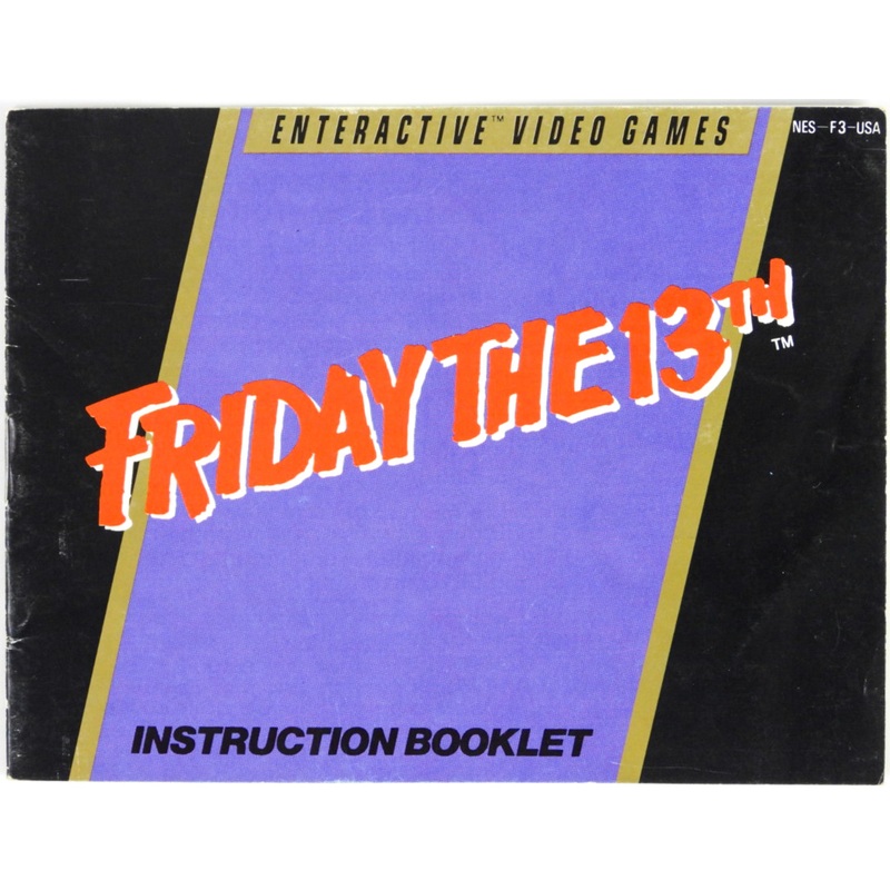 Friday the 13th [Manual] (Nintendo / NES)